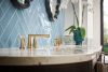 BRIZO Levoir Widespread Lavatory Faucet with Low Spout - Less Handles 1.5 GPM — Luxe Gold
