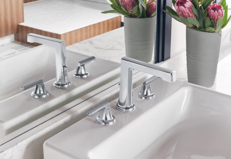 BRIZO Levoir Widespread Lavatory Low Lever Handle Kit — Chrome