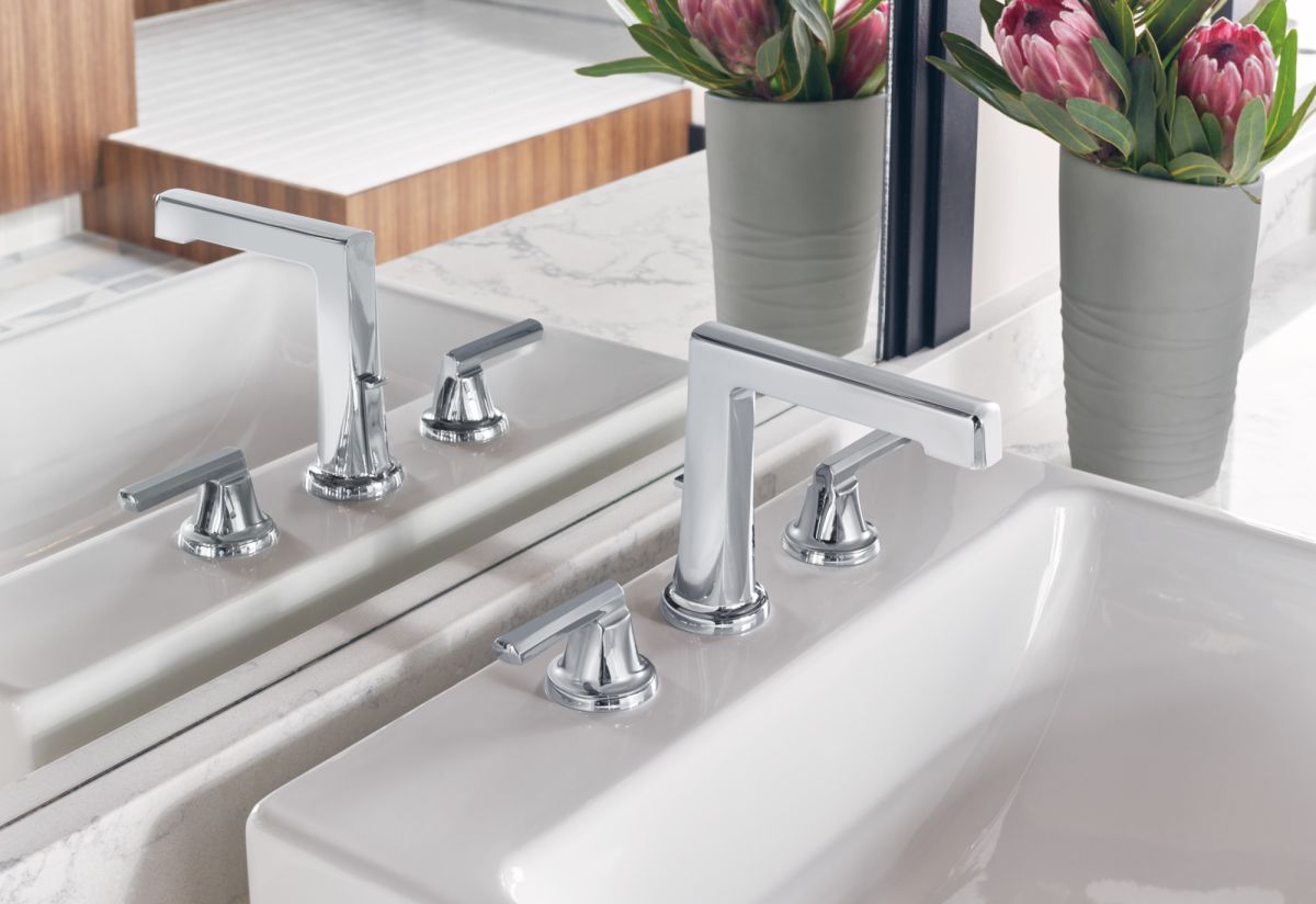 BRIZO Levoir Widespread Lavatory Low Lever Handle Kit — Chrome
