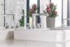 BRIZO Levoir Widespread Lavatory Faucet with High Spout - Less Handles 1.5 GPM — Chrome