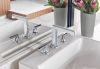 BRIZO Levoir Widespread Lavatory Faucet with High Spout - Less Handles 1.5 GPM — Chrome