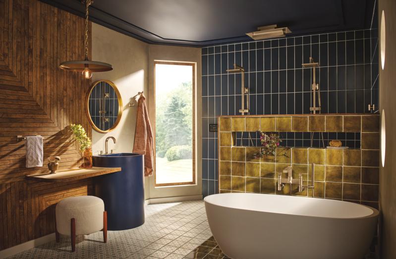 BRIZO Kintsu Single-Function Handshower — Luxe Gold