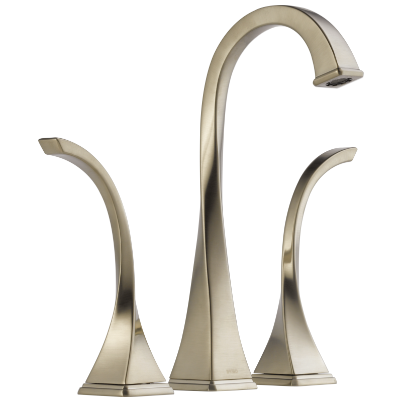BRIZO Virage Widespread Vessel Lavatory Faucet 1.5 GPM — Brushed Nickel