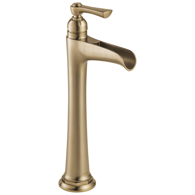 BRIZO Rook Single-Handle Vessel Lavatory Faucet 1.2 GPM — Luxe Gold