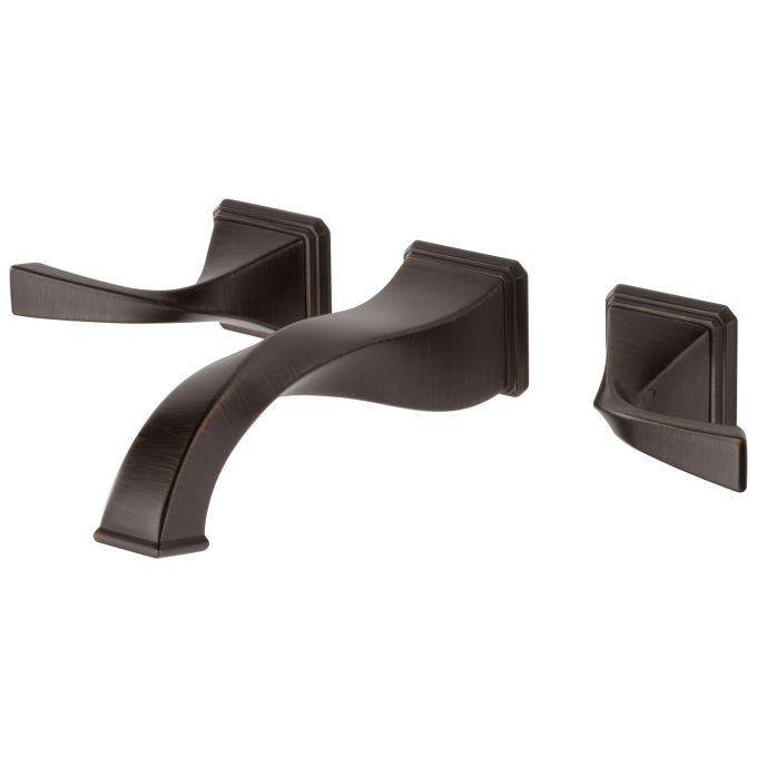 BRIZO Virage Two-Handle Wall Mount Lavatory Faucet 1.5 GPM — Venetian Bronze