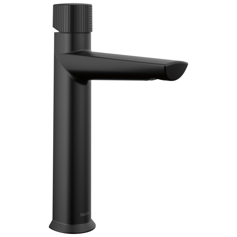 DELTA Galeon Single Handle Mid-Height Bathroom Faucet — Matte Black