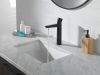 DELTA Galeon Single Handle Mid-Height Bathroom Faucet — Matte Black