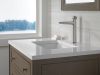DELTA Galeon Single Handle Mid-Height Bathroom Faucet — Lumicoat® Stainless