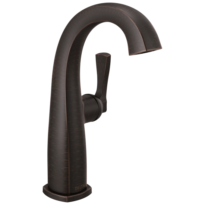 DELTA Stryke Single Handle Mid-Height Bathroom Faucet — Venetian Bronze