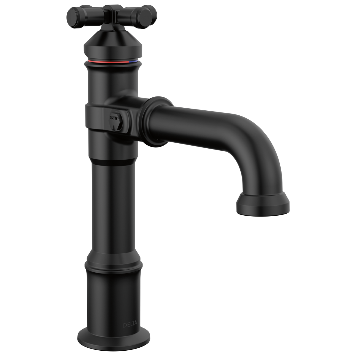 DELTA Broderick Single Handle Bathroom Faucet — Matte Black