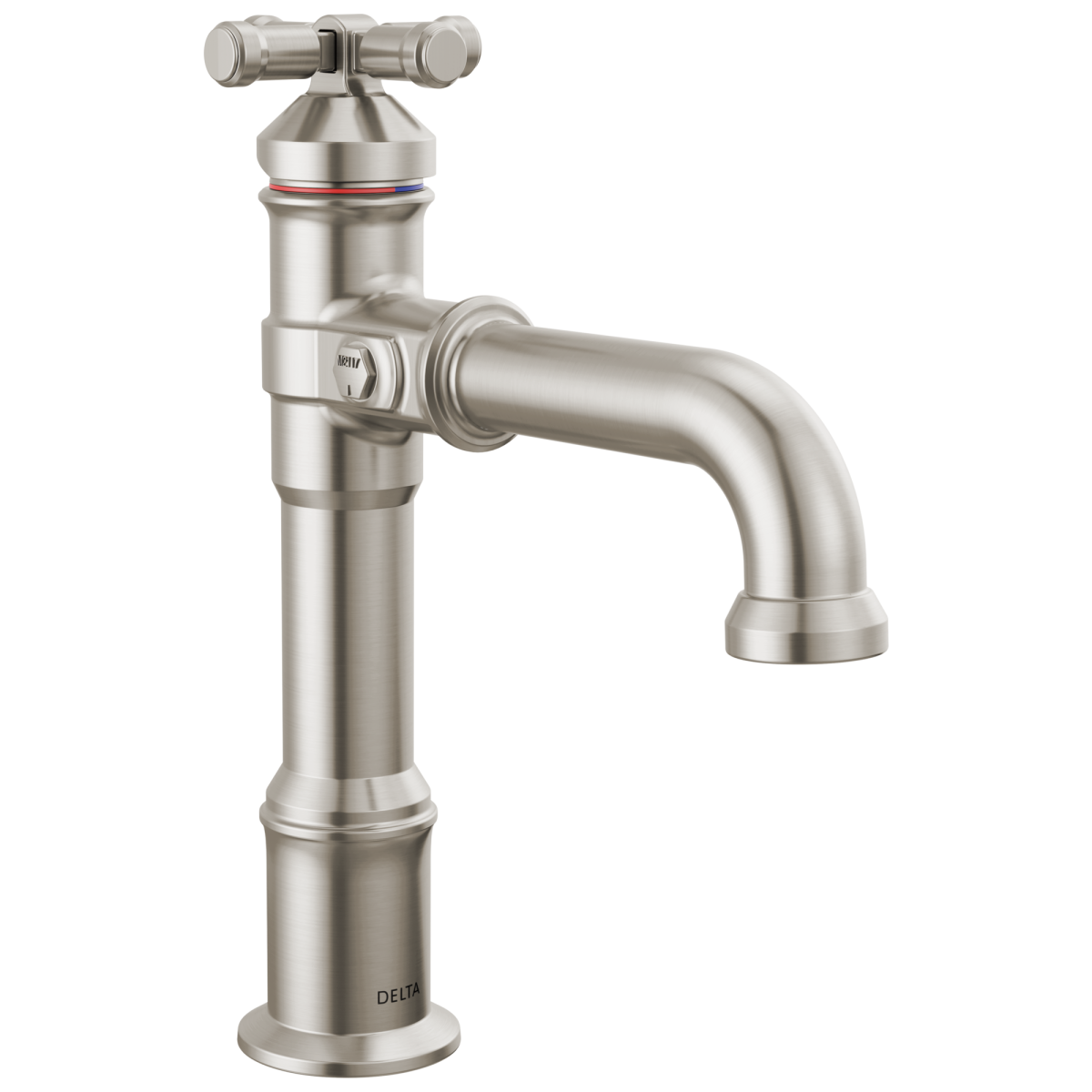 DELTA Broderick Single Handle Bathroom Faucet — Lumicoat® Stainless