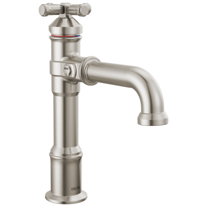 DELTA Broderick Single Handle Bathroom Faucet — Lumicoat® Stainless