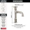 DELTA Broderick Single Handle Bathroom Faucet — Lumicoat® Stainless