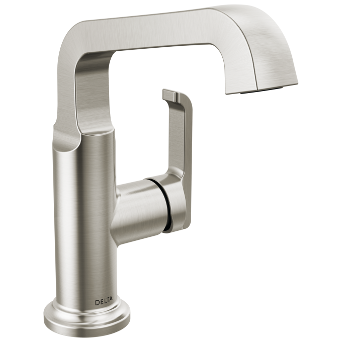 DELTA Tetra Single Handle Mid-Height Vessel Bathroom — Lumicoat® Stainless