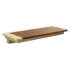 BRIZO Frank Lloyd Wright Wall Shelf — Luxe Gold / Wood