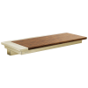 BRIZO Frank Lloyd Wright Wall Shelf — Polished Nickel Wood