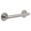 BRIZO 12" Linear Round Grab Bar — Luxe Nickel