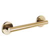 BRIZO 12" Linear Round Grab Bar — Polished Gold