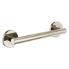 BRIZO 12" Linear Round Grab Bar — Polished Nickel