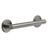 BRIZO 12" Linear Round Grab Bar — Luxe Steel