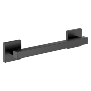 BRIZO 12" Linear Square Grab Bar — Matte Black