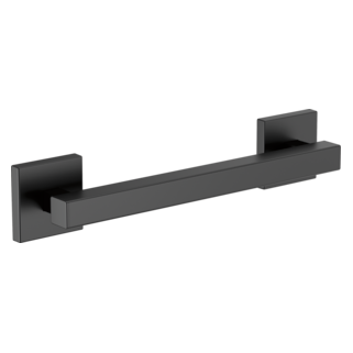 BRIZO 12" Linear Square Grab Bar — Matte Black