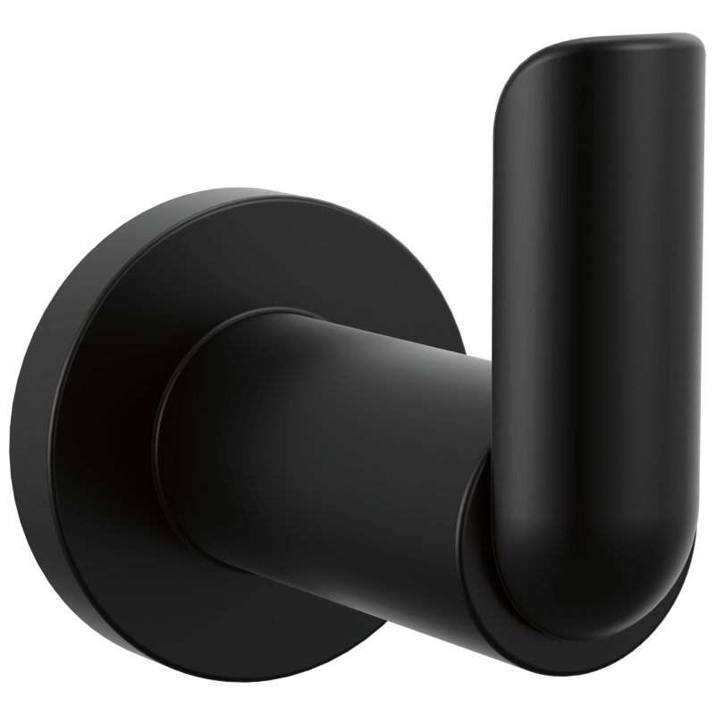BRIZO Roccesco Single Robe Hook — Matte Black