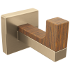 BRIZO Frank Lloyd Wright Robe Hook — Luxe Gold / Wood
