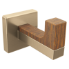BRIZO Frank Lloyd Wright Robe Hook — Luxe Gold / Wood