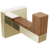 BRIZO Frank Lloyd Wright Robe Hook — Polished Nickel Wood