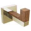 BRIZO Frank Lloyd Wright Robe Hook — Polished Nickel Wood