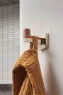 BRIZO Frank Lloyd Wright Robe Hook — Polished Nickel Wood