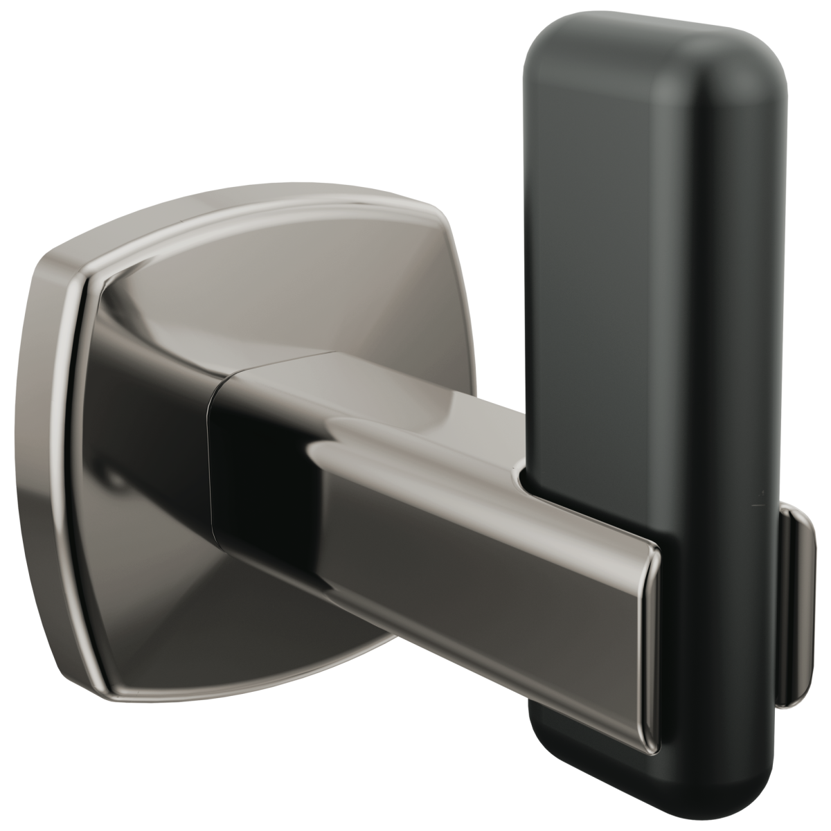 BRIZO Allaria Robe Hook — Brilliance Black Onyx / Matte Black