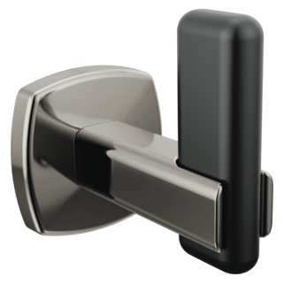 BRIZO Allaria Robe Hook — Brilliance Black Onyx / Matte Black