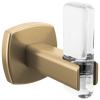 BRIZO Allaria Robe Hook — Luxe Gold / Clear Acrylic