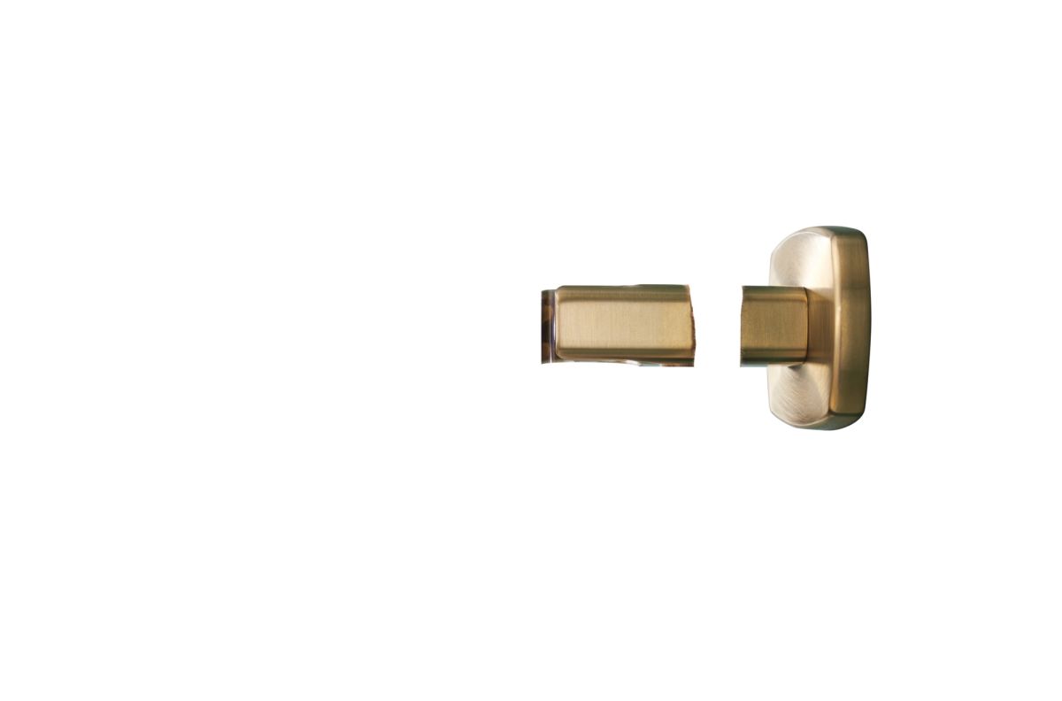 BRIZO Allaria Robe Hook — Luxe Gold / Clear Acrylic