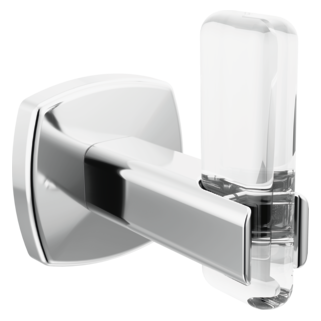 BRIZO Allaria Robe Hook — Polished Chrome / Clear Acrylic