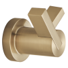 BRIZO Litze Double Robe Hook — Luxe Gold