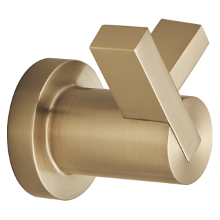 BRIZO Litze Double Robe Hook — Luxe Gold