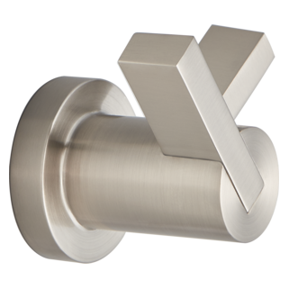BRIZO Litze Double Robe Hook — Luxe Nickel