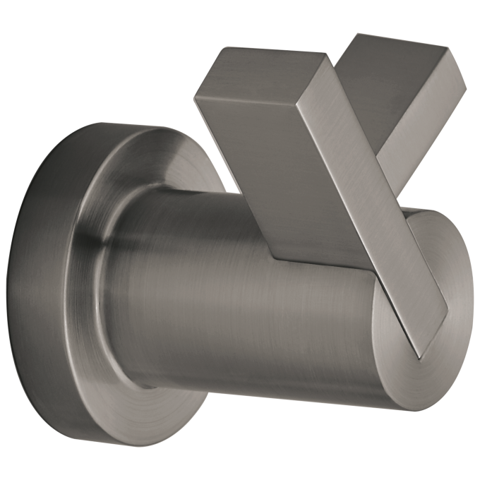 BRIZO Litze Double Robe Hook — Luxe Steel