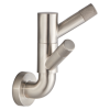 BRIZO Litze Rotating Double Robe Hook With Knurling — Luxe Nickel
