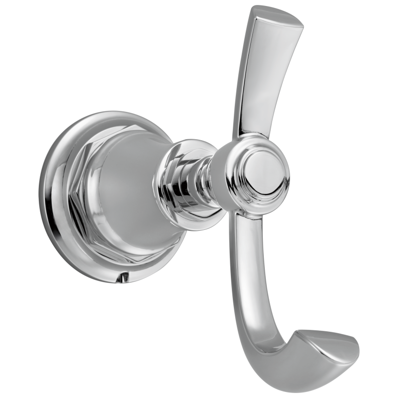 BRIZO Rook Double Robe Hook — Chrome