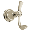 BRIZO Rook Double Robe Hook — Polished Nickel