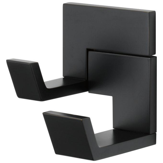 BRIZO Siderna Double Robe Hook — Matte Black