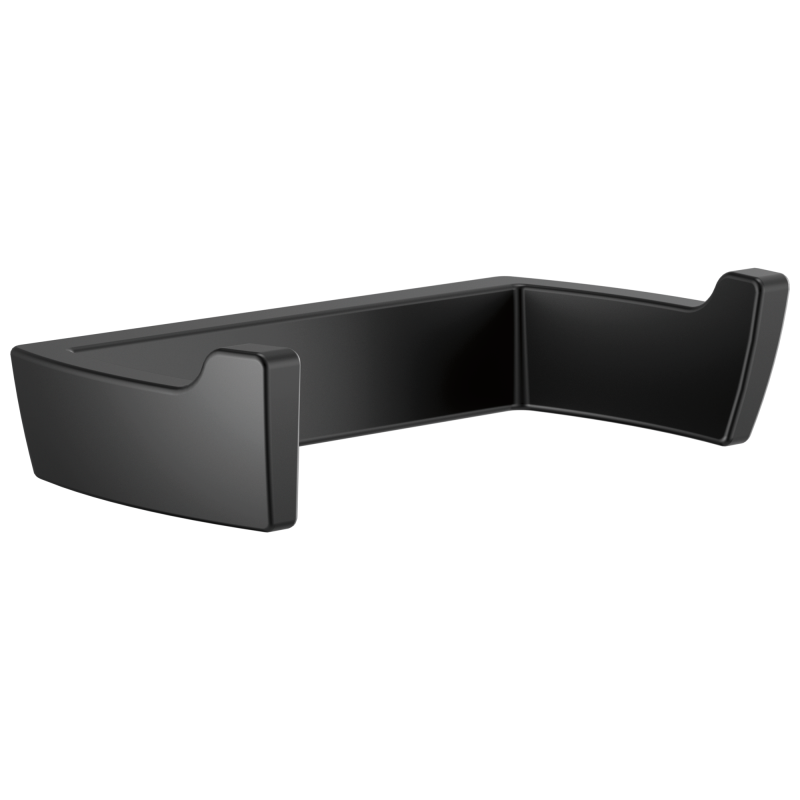 BRIZO Vettis Double Robe Hook — Matte Black