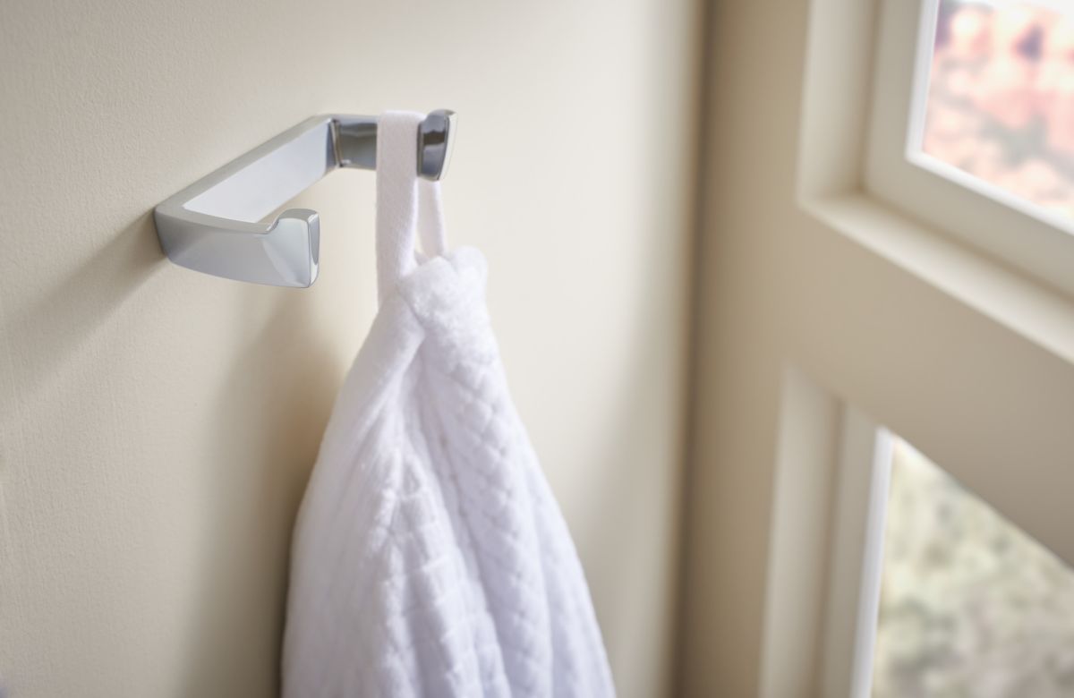 BRIZO Vettis Double Robe Hook — Chrome