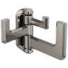 BRIZO Levoir Hinged Robe Hook — Brilliance Black Onyx