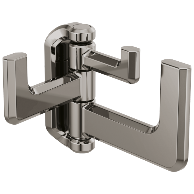 BRIZO Levoir Hinged Robe Hook — Brilliance Black Onyx