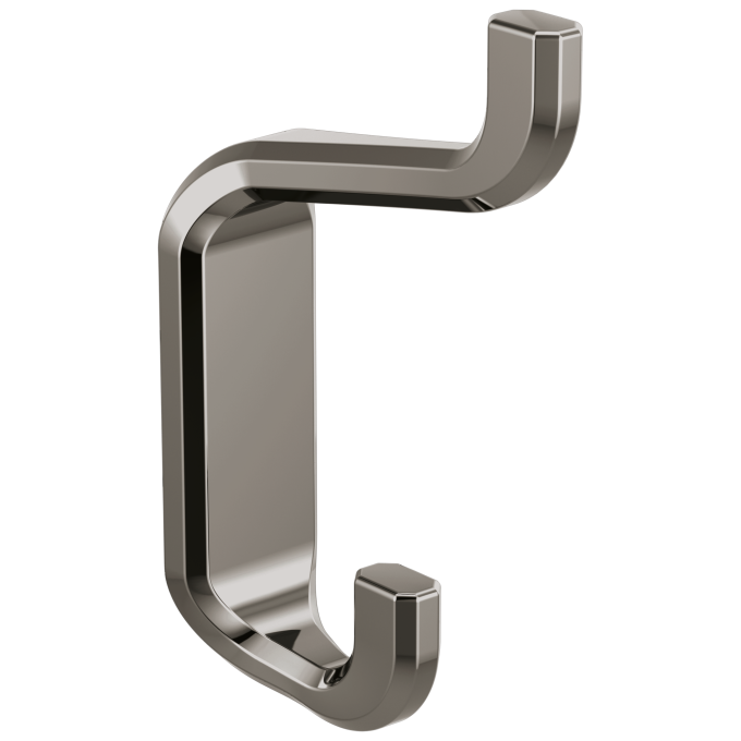 BRIZO Levoir Double Robe Hook — Brilliance Black Onyx